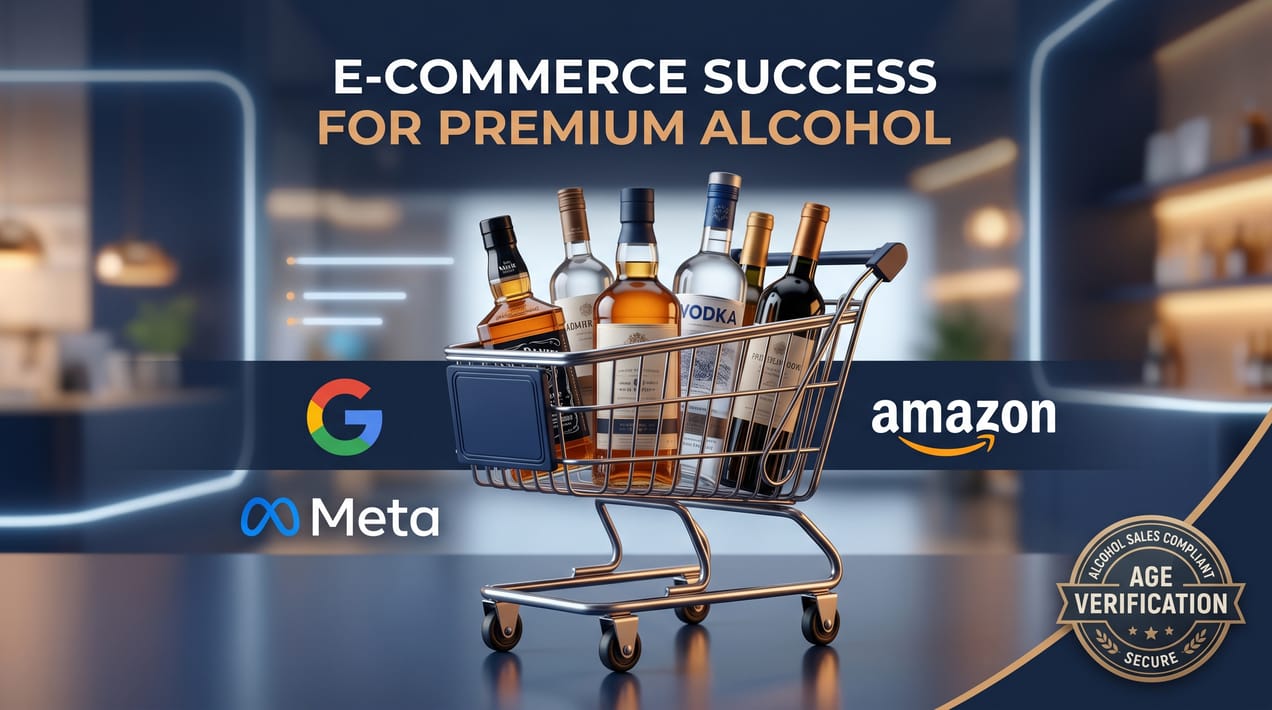 Alcohol E-Commerce Advertising: Compliance Across Google Shopping, Meta, and Amazon